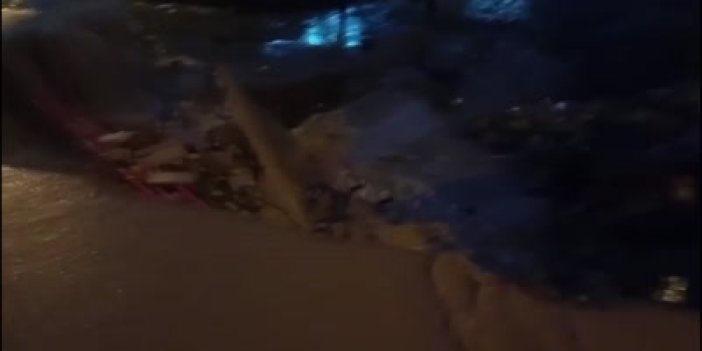 Konya'da etkili olan sağanak sele dönüştü