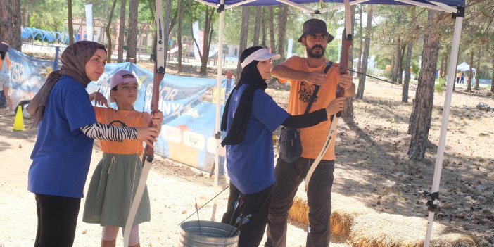 Bu kamp çok ilgi gördü! Konya'da baba-kız eğlendiler