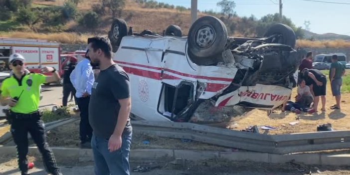 Ambulansla otomobilin çarpıştığı kazada 1 kişi öldü, 6 kişi yaralandı