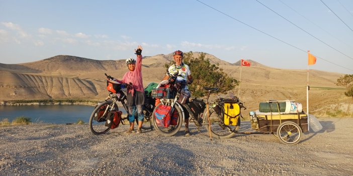 Bisikletle Türkiye Turu Yapan Emekli Çift Karapınar’da