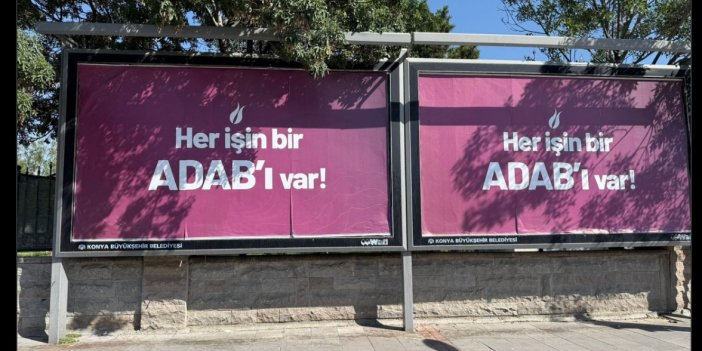 Konya sokaklarındaki gizemli slogan!