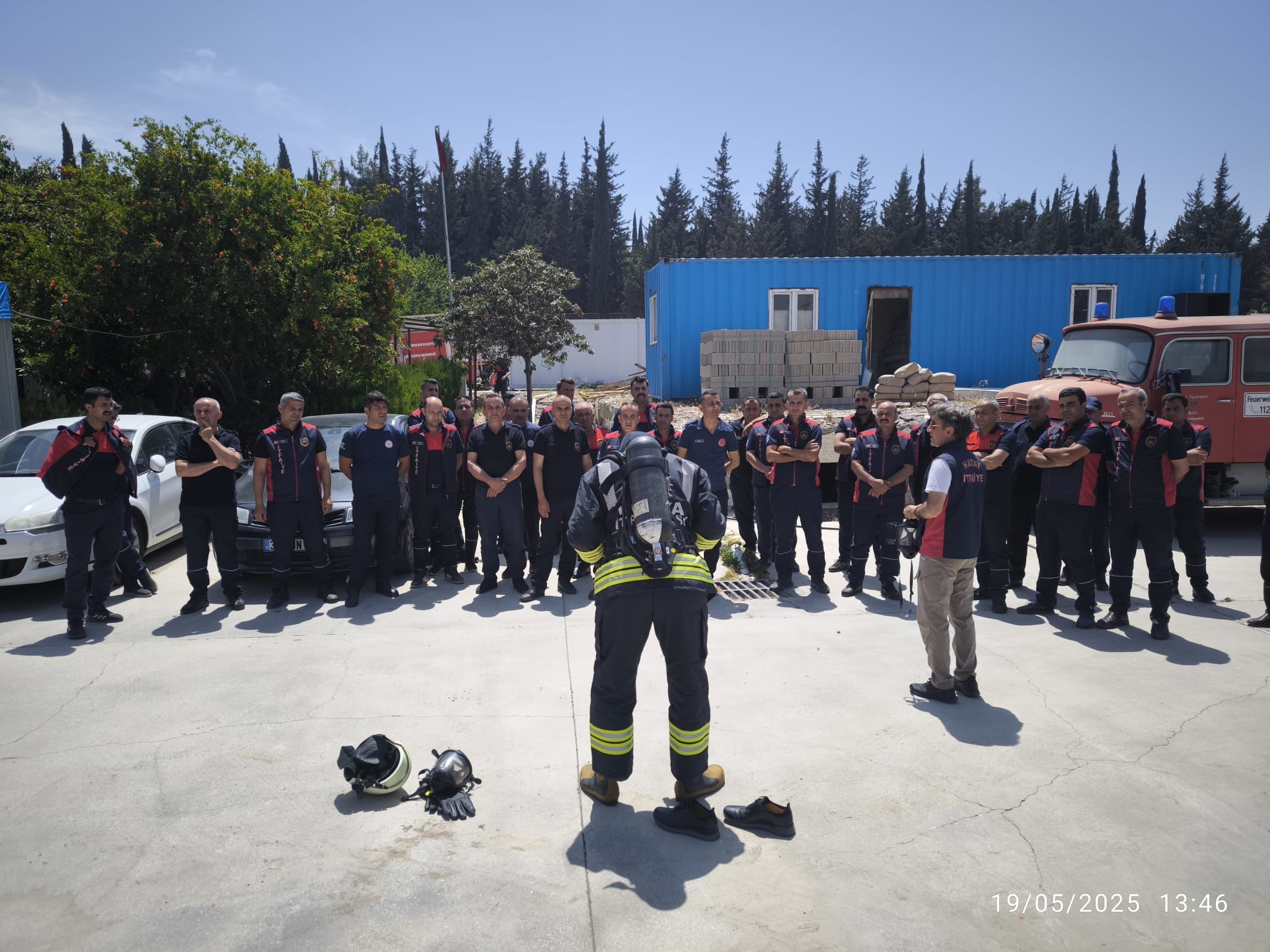 Konya ve Hatay itfaiyelerinden eğitimde örnek iş birliği