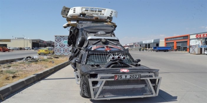 Bilim kurgu filmlerindeki araçları andıran modifiye otomobil, trafikten menedildi