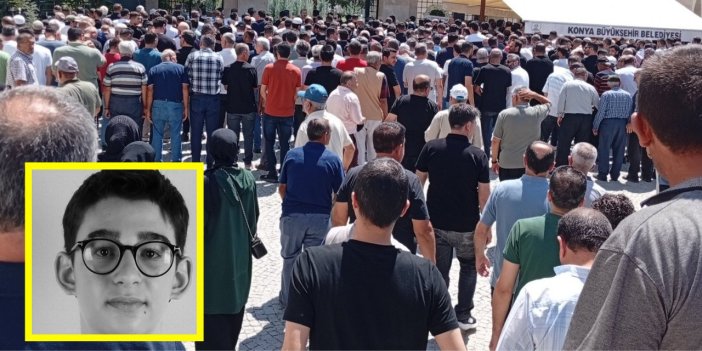 Konya'da scooter kazasında vefat eden 14 yaşındaki Adem Aslan Yağcı toprağa verildi