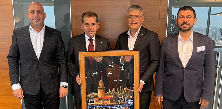 Konyaspor yönetimi Dursun Özbek'i ziyaret etti