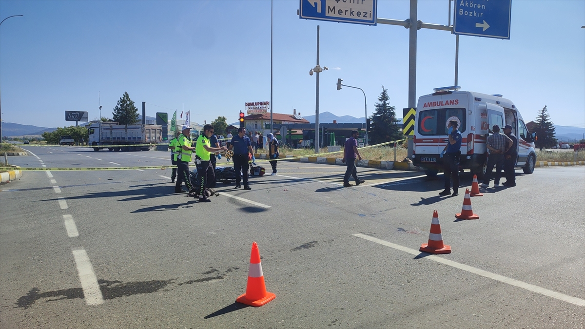 Konya'da pikapla çarpışan motosikletin sürücüsü öldü
