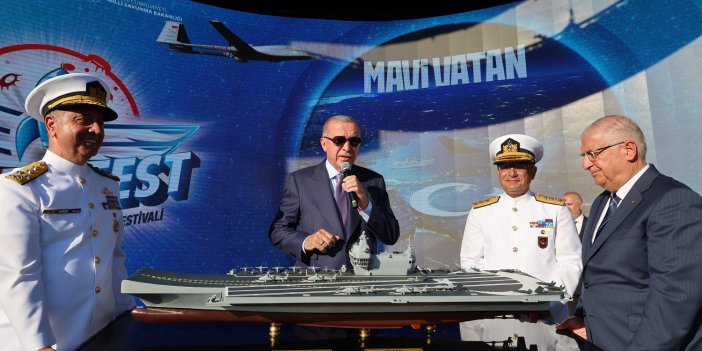 Cumhurbaşkanı Erdoğan TEKNOFEST Mavi Vatan’da: “TCG Anadolu’nun bir büyüğünü yapıyoruz’’