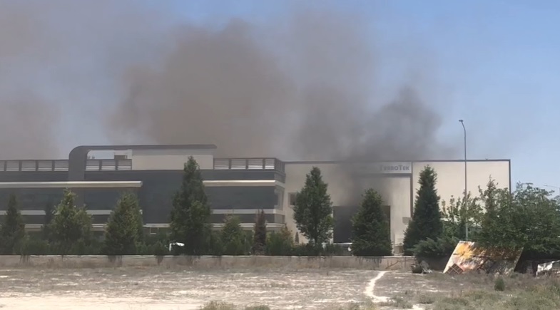Konya’da sanayi bölgesinde korkutan yangın!