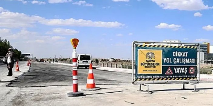 Konya’daki cadde kanalizasyon çalışması nedeniyle kapanacak