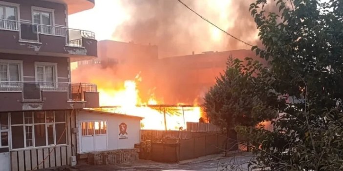 Kontrol altına alındı Konya'da silah fabrikasında yangın