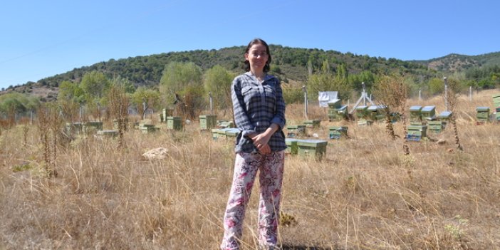 Konya'da engelli kadın devlet desteğiyle arıcılığa başladı