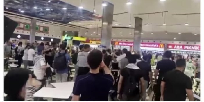 Konya'da bir AVM'de İsrail'i boykot sırasında kavga çıktı