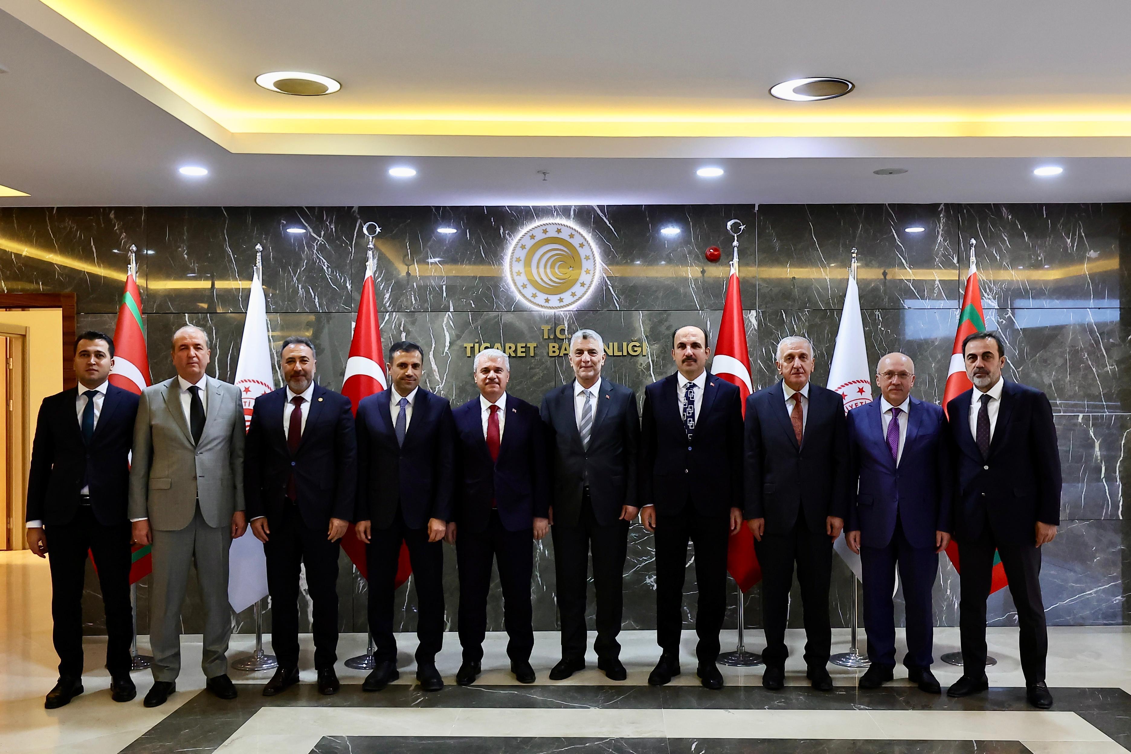 Konya heyeti Ankara'da bakanlarla yatırımları ve projeleri istişare etti