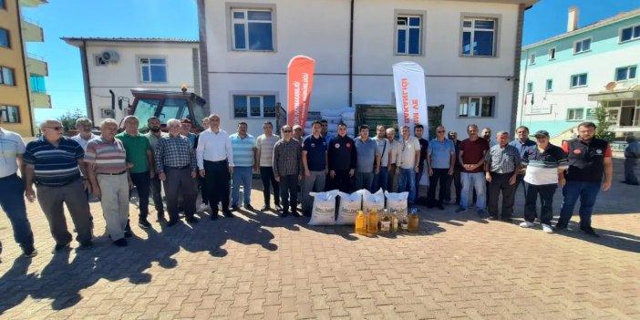 Konya’da çiftçilere aspir tohumu dağıtıldı!