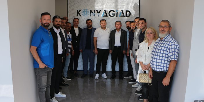 Hasan Ekici ve Ak Parti Konya İl Yönetimi, TÜGİKKONYAGİAD'ni ziyaret etti