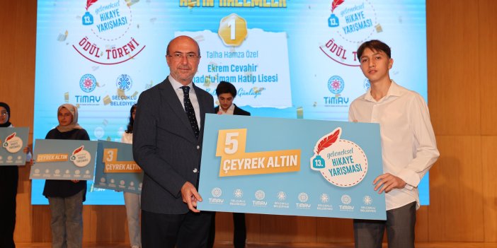 TİMAV 13. Geleneksel Hikaye Yarışması'nda dereceye giren öğrenciler ödüllendirildi