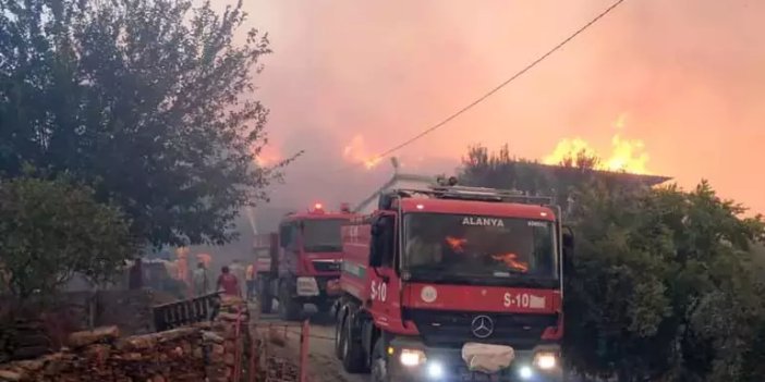 Alanya'daki orman yangını devam ediyor