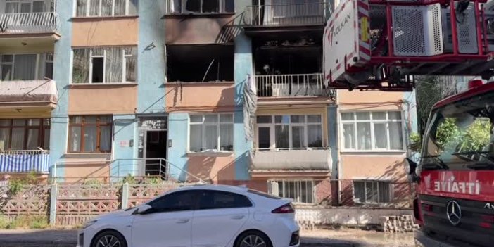 Apartmanda çıkan yangında 13 kişi dumandan etkilendi