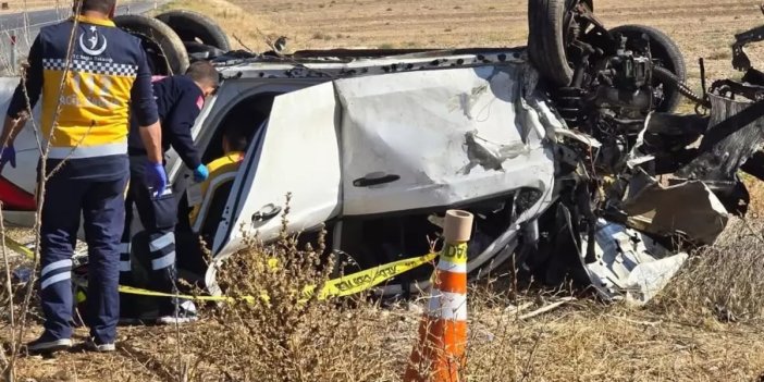 Konya'da otomobil devrildi. 3 kişi hayatını kaybetti