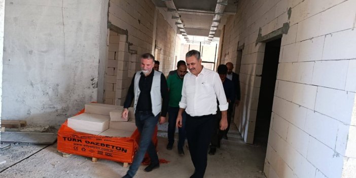 Yusuf Yavuz Derbent Devlet Hastanesi inşaatını inceledi