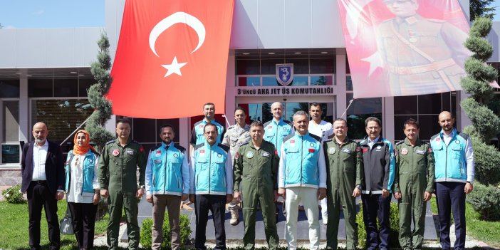 İl Sağlık Müdürlüğü'nden 3’üncü Ana Jet Üs Komutanlığına teşekkür ziyareti