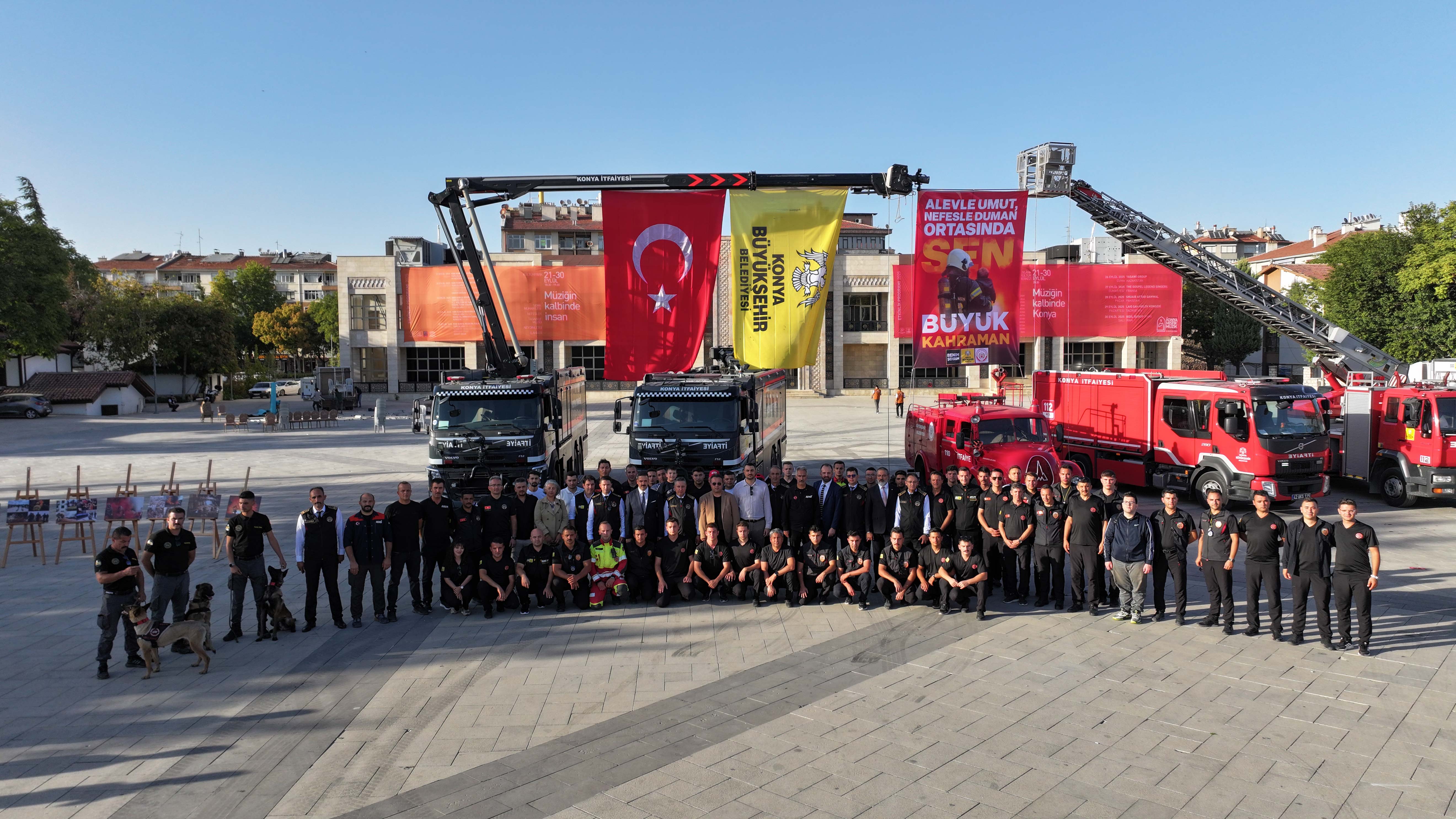 Konya Büyükşehir'den İtfaiye Haftası'nda "Farkındalık" etkinliği