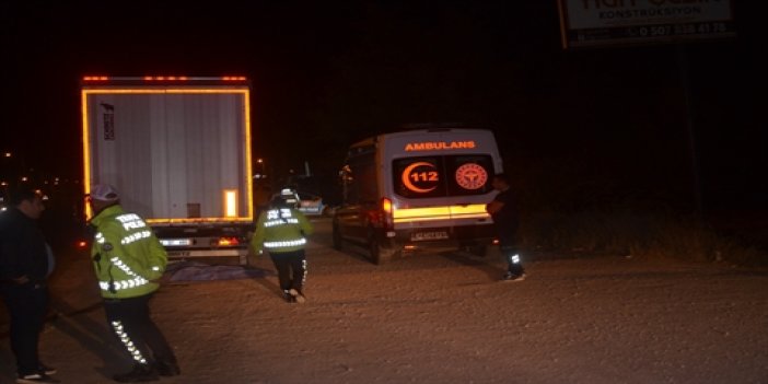 Konya'da tırın çarptığı genç hayatını kaybetti