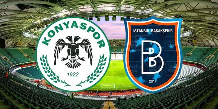 Konyaspor Başakşehir maçı başladı:  Konyaspor bir puan önde