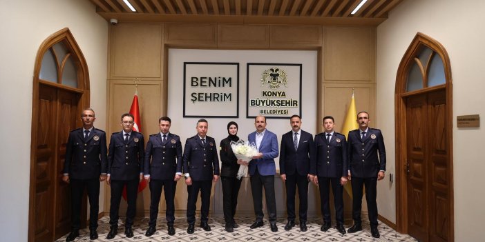 Konya İtfaiyesi Başkan Altay’ı ziyaret etti