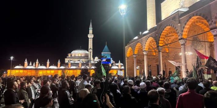 Konya'da Küresel Sumud Filosu'na saldırılarına tepki