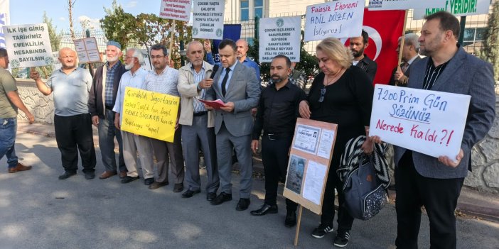 Mağdurlar Konya SGK Önünde İsyan Etti: "Ucube Kanun Bizi Mağdur Ediyor"