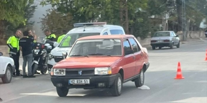 Konya'da otomobilin çarptığı çocuk yaralandı