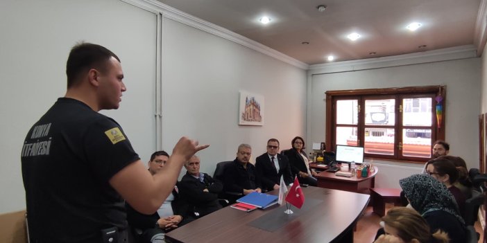 CİB Konya Bölge Müdürlüğünde yangın eğitimi ve tatbikatı