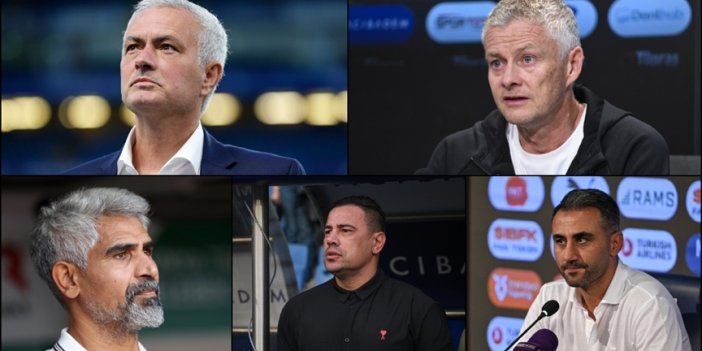 5 kulübün teknik direktörü değişti