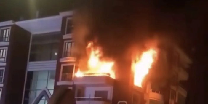 Konya'da kısa sürede büyüyen yangın apartmanı sarmadan kontrol altına alındı