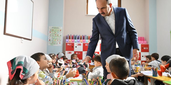 Konya'da minik öğrencilerden Filistin duyarlılığı Başkan Altay ziyaret etti