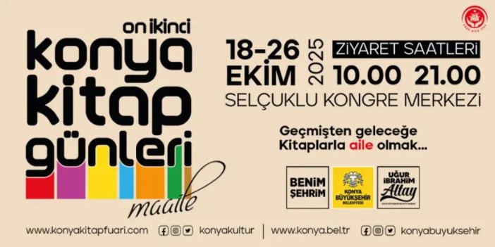 Konya Kitap Günleri başlıyor