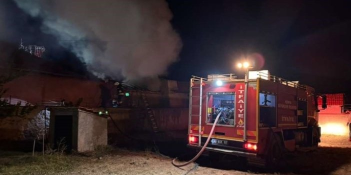 Konya'da müstakil evde çıkan yangın söndürüldü
