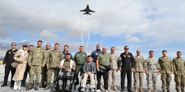 Gaziler 3. Ana Jet Üssü'nde ağırlandı