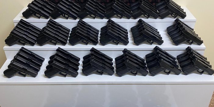 Konya’da 100 adet ruhsatsız tabanca ele geçirildi