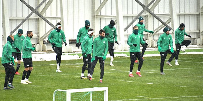 Konyaspor, Gençlerbirliği maçının hazırlıklarını sürdürdü