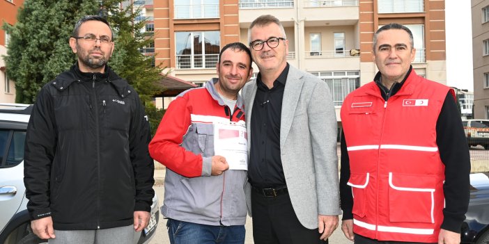 Konya'da belediye personelinden örnek davranış