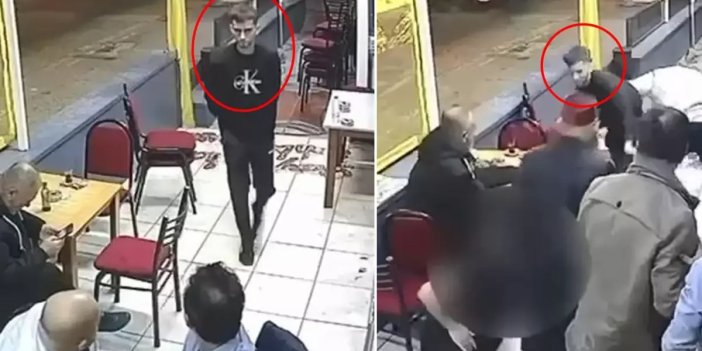 Elleri arkada geldi silahını çekip çay ocağını kana buladı