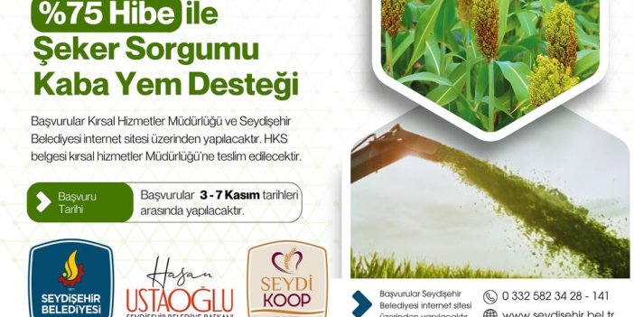 Konya'da o belediyeden hibe desteği