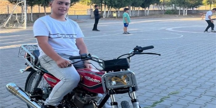 14 yaşındaki motosiklet sürücüsü kazada öldü