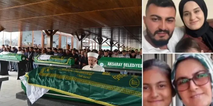 Kazada ölen aynı aileden 4 kişi, Aksaray’da toprağa verildi