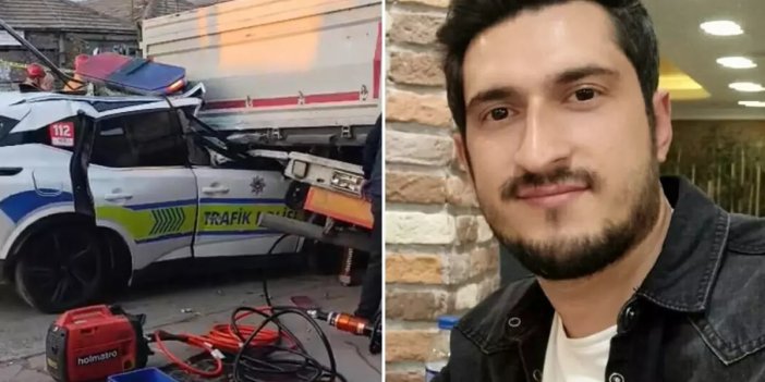Polis aracı tıra arkadan çarptı! Kazada şehit olan polisin kimliği belli oldu