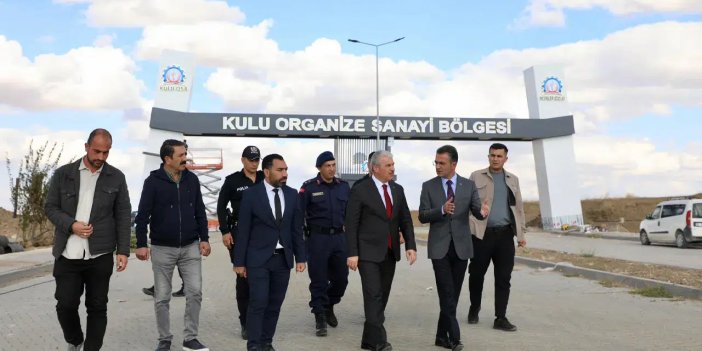 Konya Valisi Akın, Kulu OSB’de incelemelerde bulundu
