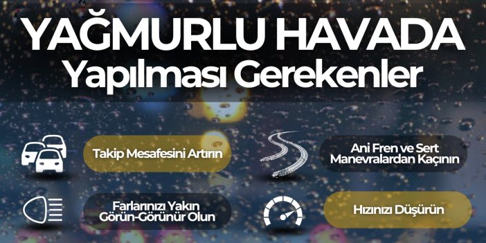 Konya Emniyet'ten sürücülere uyarı!