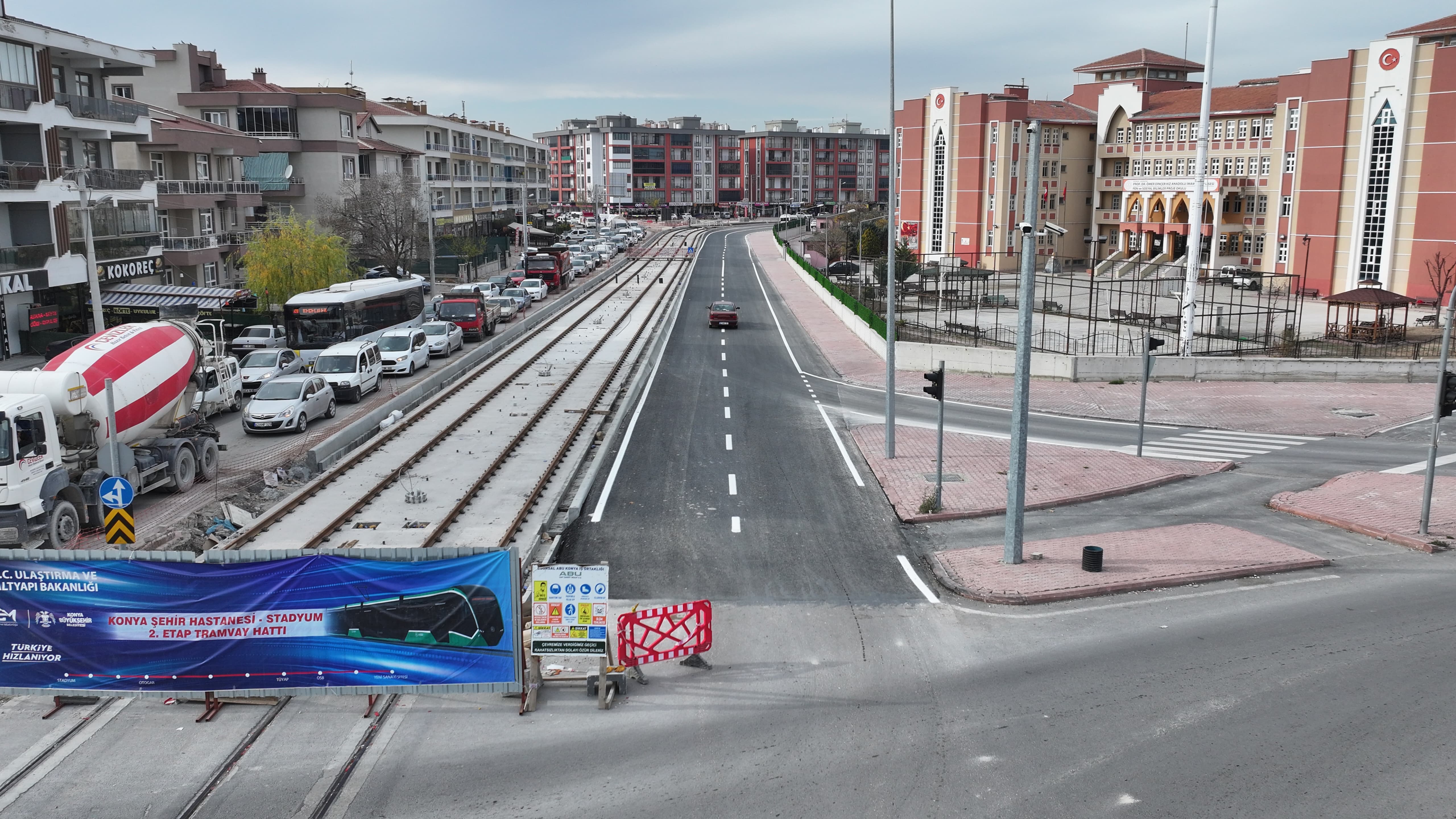 Adliye - Şehir Hastanesi tramvay hattında sona yaklaşıldı